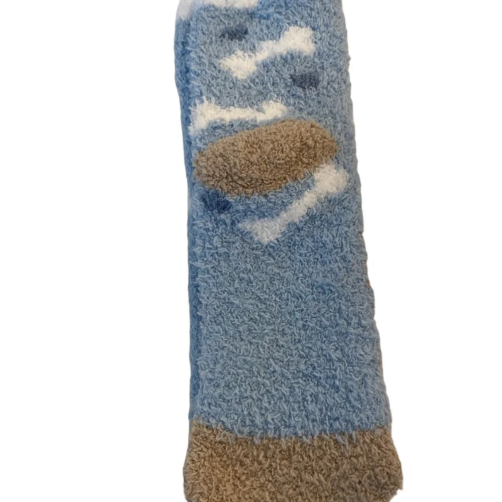 Kid’s Cozy Dog Socks and Cute French Bulldog Notepad